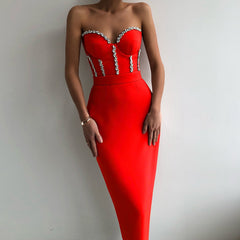 Diamond Goddess Strapless Bodycon Dress
