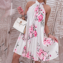 Sultry Summer Halter A-Line Party Dress