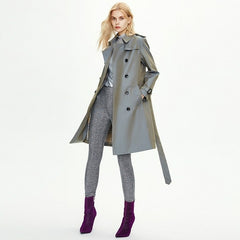 Windbreaker Woman Medium Long Trench