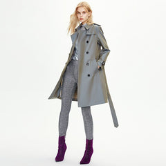 Windbreaker Woman Medium Long Trench