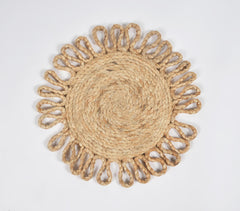 Braided Jute Spiral Sun Placemats (Set of 4)