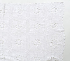 Crochet Cotton Floral Throw