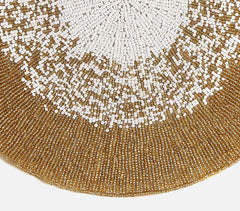 Hand Beaded Polyester Placemat