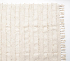 Handcrafted Muted Stripes Cotton Throw