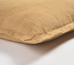Solid Khaki Cotton Linen Cushion Cover