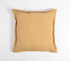Solid Khaki Cotton Linen Cushion Cover