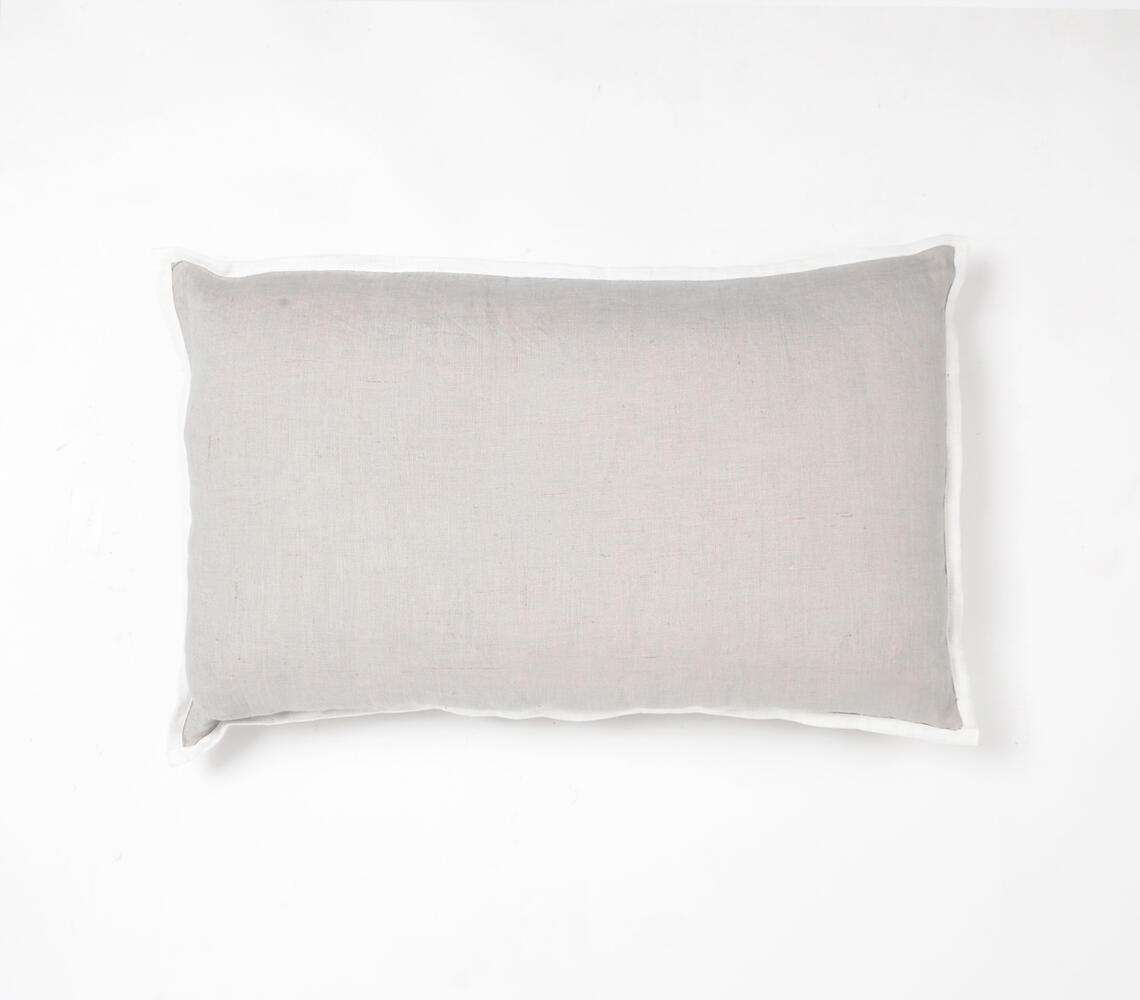 Dyed Monotone Grey Cotton Cushion Cover