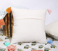 Woven Beige Cotton Cushion Cover