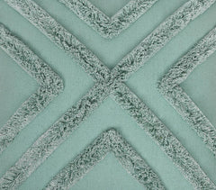 Woven Blue Cotton Shaggy Cushion Cover