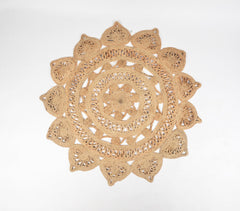 Tribal Floral Jute Rug