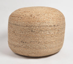 Hand Braided Jute Pouf