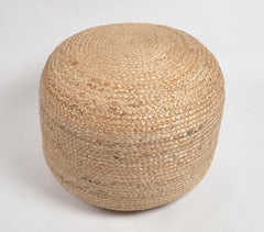 Hand Braided Jute Pouf