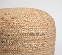 Hand Braided Jute Pouf
