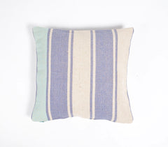 Yarn-Dyed Cotton Striped Blue Cushion Cover