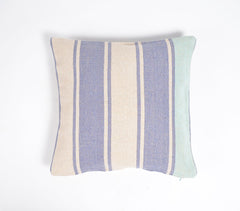 Yarn-Dyed Cotton Striped Blue Cushion Cover