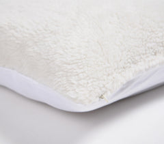 Handwoven Cotton Furry Cushion Cover