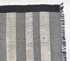 Handcrafted Monochrome Cotton Throw