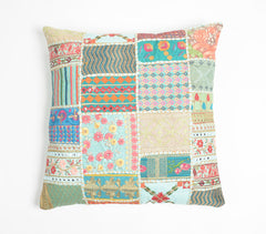 Upcycled Cotton Patchwork Cushion Cover