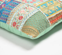 Upcycled Cotton Patchwork Cushion Cover