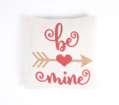 Hand Knitted 'Be Mine' Cushion Cover