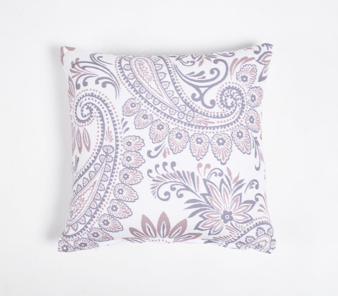 Digital Printed Cotton Paisley Cushion Cover
