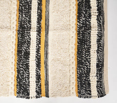 Handwoven Cotton & Wool Honeybee Rug