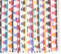 Handwoven Cotton Multicolor Triangle Patterned Durry