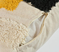 Tufted Multicolor Abstract Cushion Cover
