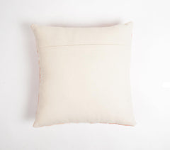 Tie & Dye Embroidered Rings Monochrome Cotton Cushion Cover