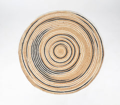 Spiral Illusion Hand Braided Jute & Hemp Rug