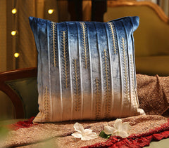 Embroidered Ombre Cushion Cover.