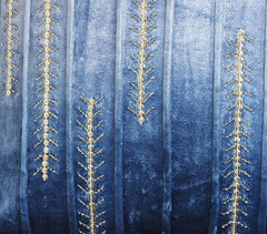 Embroidered Ombre Cushion Cover.