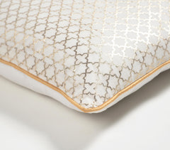 Handwoven Silk & Cotton Damask Cushion Cover