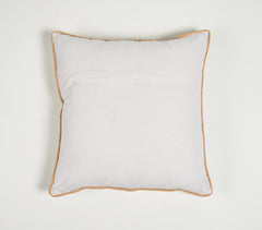 Handwoven Silk & Cotton Damask Cushion Cover