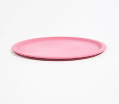 Pink Plain Round Charger Plate