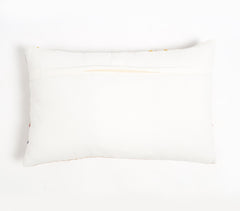 Block Printed Cotton Geometric-Floral Lumbar Cushion Cover