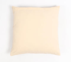 Hand Stitched Cotton & Leather Monochrome Cushion Cover