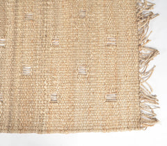 Earthy Handwoven Jute & Hemp Rug