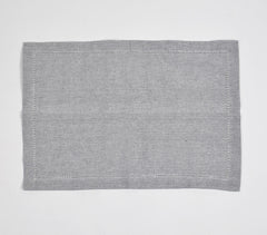 Solid Yarn-Dyed Chambray Weave Placemats With Hem Stitch (set of 6)_2