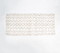 Handwoven Jute Chevron Beige Rug