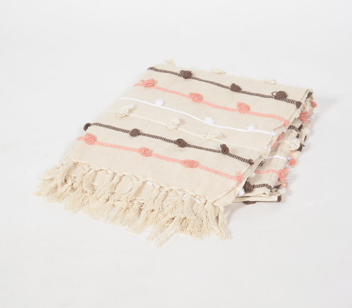 Dots on Lines Multicolor Throw