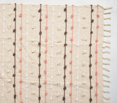 Dots on Lines Multicolor Throw
