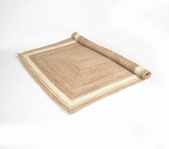 Handwoven natural Jute Rug