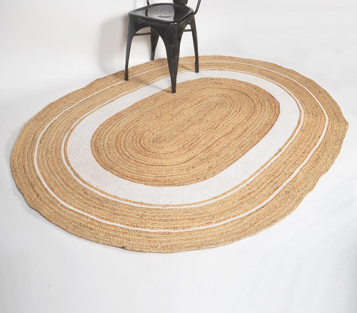Handwoven Oblong Jute Rug