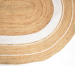 Handwoven Oblong Jute Rug