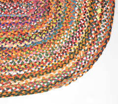 Handwoven Upcycled Cotton Oblong Rug_1