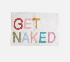 Get Naked Typography Tufted Cotton Bathmat