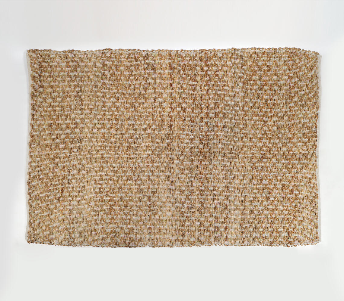 Handwoven Chevron Jute Rug