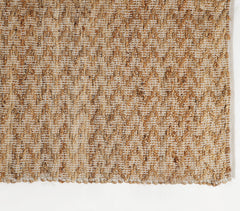 Handwoven Chevron Jute Rug