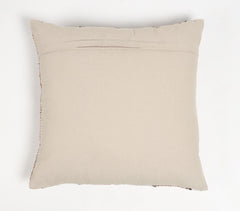 Handwoven Block Striped Cotton Cushion Cover